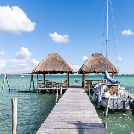 Lagoon Front Hut: Daily Cleaning, Bikes & Kayaks! Bacalar Exteriér fotografie