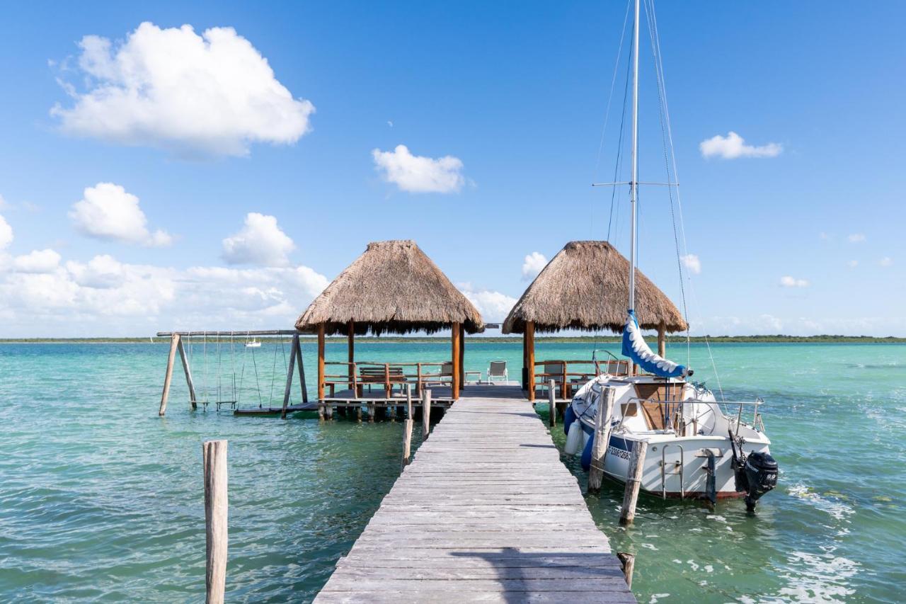 Lagoon Front Hut: Daily Cleaning, Bikes & Kayaks! Bacalar Exteriér fotografie