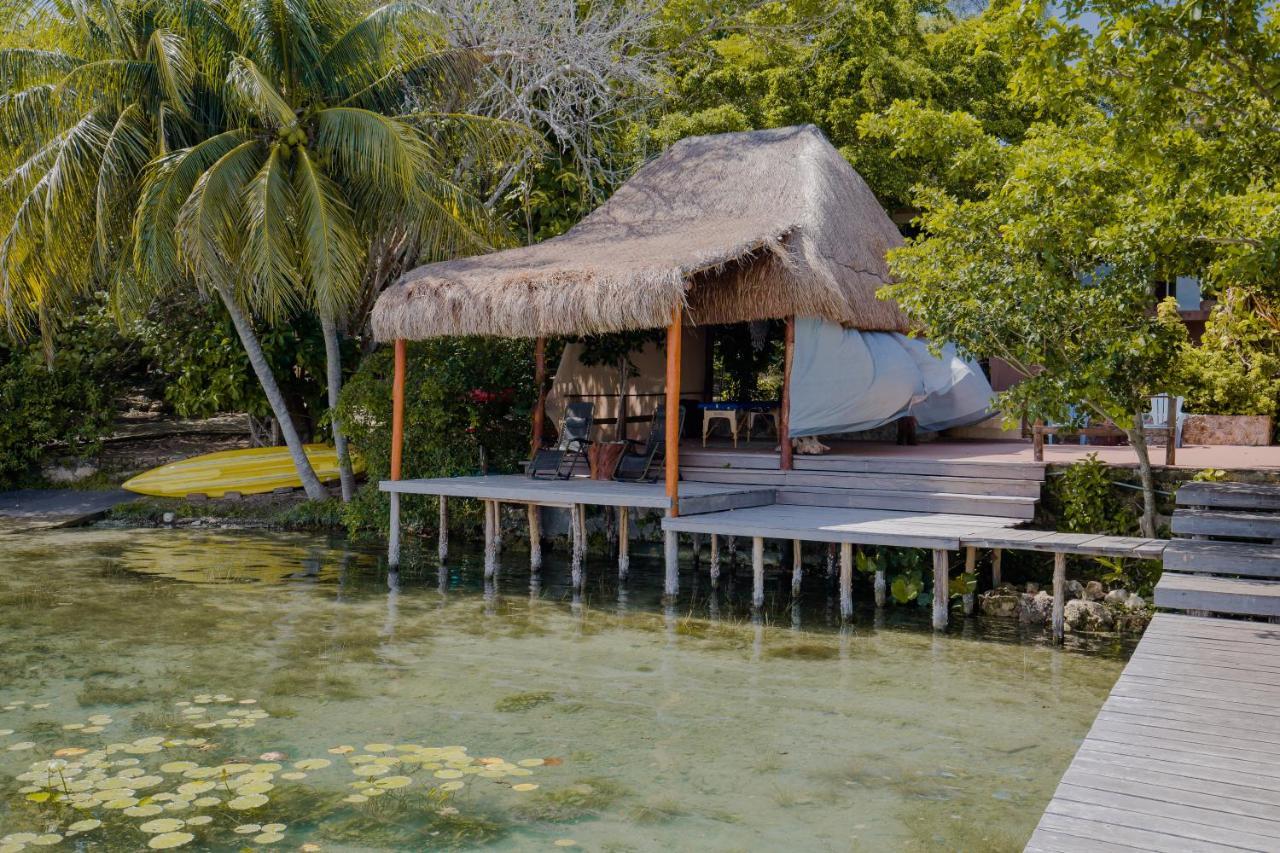 Lagoon Front Hut: Daily Cleaning, Bikes & Kayaks! Bacalar Exteriér fotografie